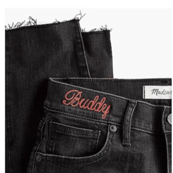 9" Mid-Rise Skinny Jeans in Black Sea - Picture 4 of 5